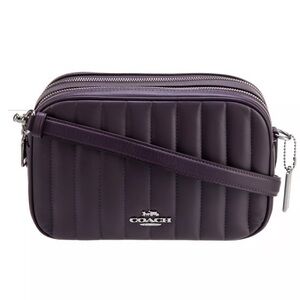 Coach Jess - Quilted Leather -Silver Amethyst Bag